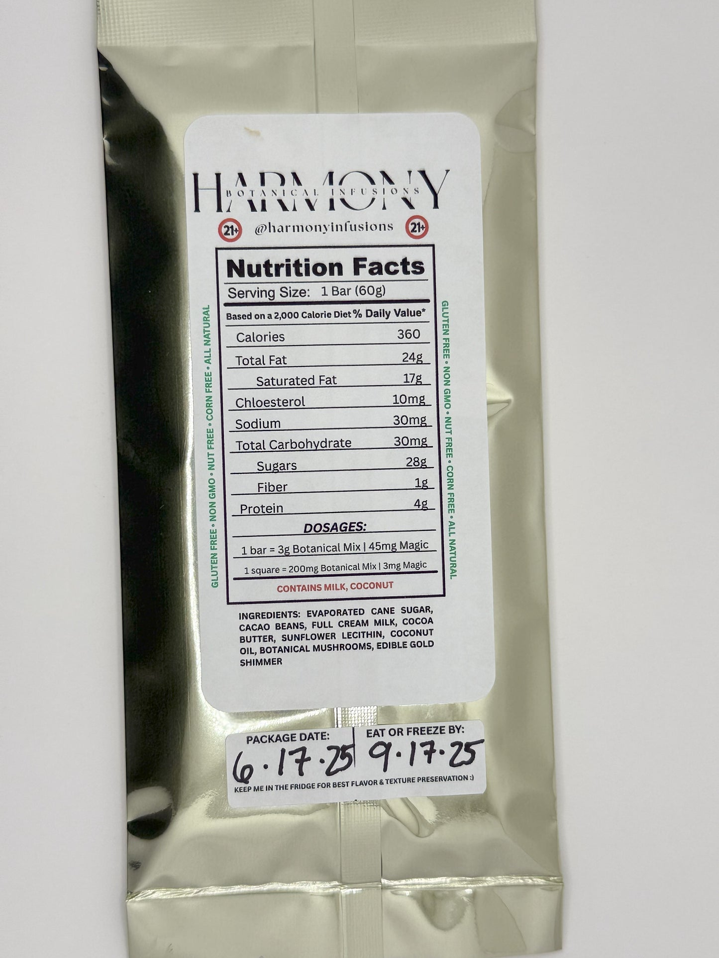 THE GOLDEN TICKET |  "HEAVEN'S GATES" | 3g FULL SPECTRUM TRIP BAR